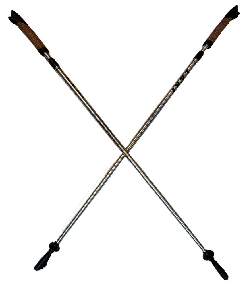 LEKI Nordic Walking Energy Titanium I Adjustable Walking Poles 100125cm