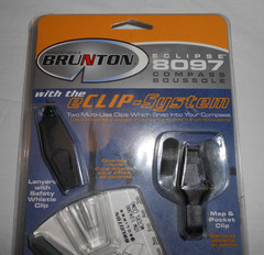 BRUNTON Eclipse Compass #8097 Outdoorsman Hiking Camping Survival Travel clipon
