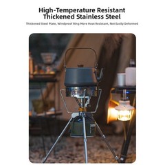 Stainless Steel Windproof Ring for Camping Stove with Heat Concentration
