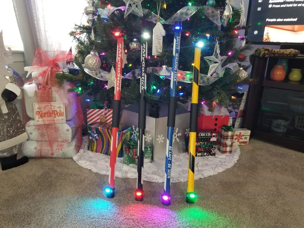 #MyGoStick 30″ for Neighborhood Walkers Walking Stick Staff Baton Lights