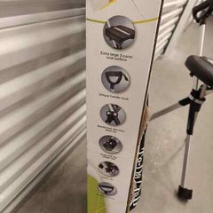 STEP2GOLD Ta-Da Chair Series 2, Portable Trekking Hiking Pole in Black, 34″