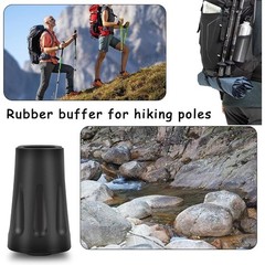 Heavy Duty Walking Stick Tips 6-Pack – Non-Slip Rubber Ferrules for Trekking