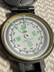Vintage Engineer Lensatic Precise Liquid Filled Compass Japan-With Original Box!