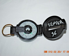 Vintage engineer lensatic compass in undamaged