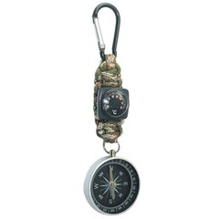 Pocket Snap Hook Compasses Carabiner Thermometer Camping Backpacking Survival