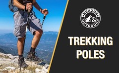 Trekking Poles for Hiking | Collapsible Walking Stick | 24″ to 54″ (Pair of 2)