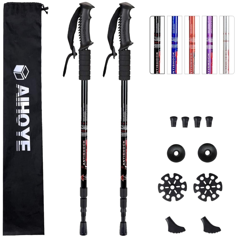 Adjustable Anti-Shock Hiking Sticks for Men Women