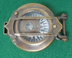 AM Authentic Models WWII Brass Compass, Made in India