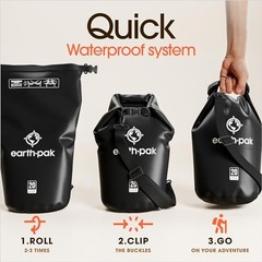 Waterproof Dry Bag – Roll Top Waterproof Backpack Sack Keeps Gear Dry 5L Black