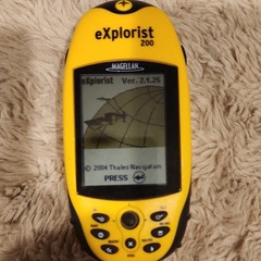 Magellan eXplorist 200 Handheld Hiking GPS Yellow Black Plastic