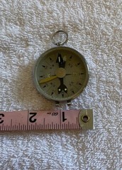 Vintage 1960’s Glass and Metal Japanese Magnetic Hand Compass