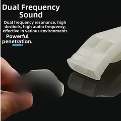 Waterproof Outdoor Dual Frequency Whistle with High Decibel Alarm for Safety