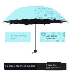 Color-Changing Umbrella 210T Polyester Material 280g Weight 8 Fiberglass Ribs