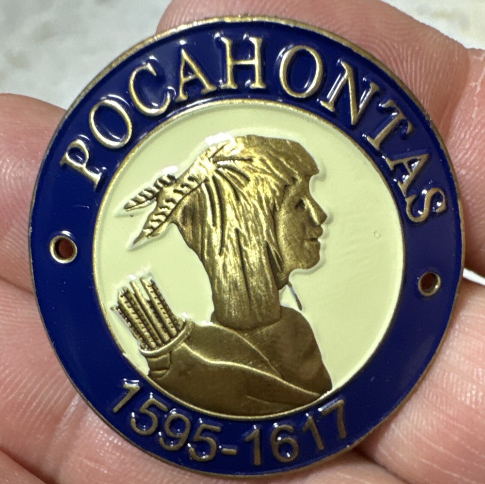 Pocahontas Hiking Staff Stick Medallion NEW