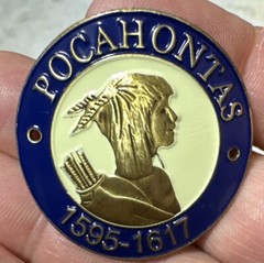 Pocahontas Hiking Staff Stick Medallion NEW