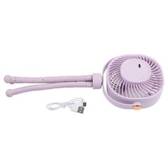 Portable Stroller Fan 8000mAh Battery 360 Degree Rotation LED Light 4 Speeds