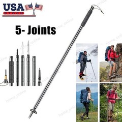 5-Section Trekking Pole, Aluminum Outdoor Survival Equipment, Lightweight Tool