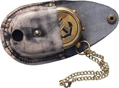 Brass Engraved Compass ”Go Confidently in The Direction of Your Dreams – Henry