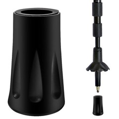 8Pcs Trekking Pole Tips Replacement Protectors, Rubber Feet for Hiking Pole Tips