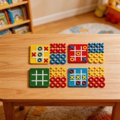 10pcs Felt For For Tac Toe Tokens for Team Building and Friend Gatherings
