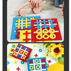 10pcs Felt For For Tac Toe Tokens for Team Building and Friend Gatherings