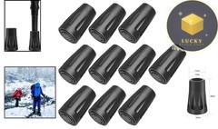 Durable Rubber Hiking Pole Protectors – 10 Count for Ultimate Grip and Longevity