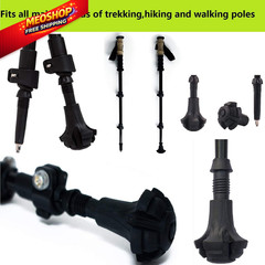 Monfasye Trekking Poles Tips, Rubber Hiking Sticks End Caps Large, 6 Pieces