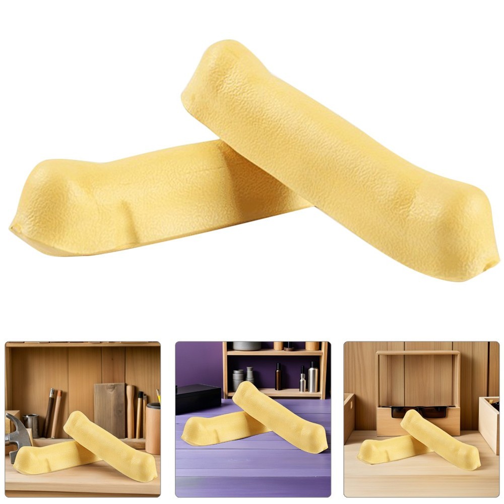2Pcs Reusable Foam Crutch Pads for Armpits Nonslip Underarm Covers Yellow