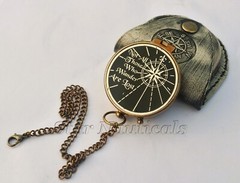 NOT ALL THOSE WHO WANDER ARE LOST Brass Antique Compass best gift any occasion