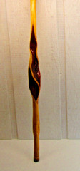 Wood Walking Stick 39.5″ Vintage Handmade Wood Macrame Wall Hanging Top💙