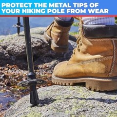 6x Puntas de goma para bastones de senderismo Puntas para bastones de trekking