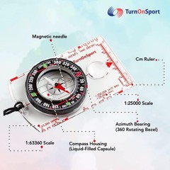 Orienteering Compass – Advanced Scout Compass for Hiking, Camping, and Backpa…