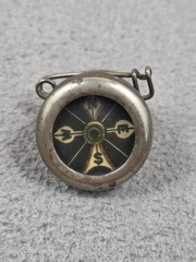 Vintage Marble’s Gladstone Michigan Pocket Compass Brass (Non-Working)