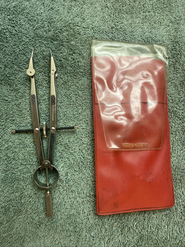 VTG Sears Craftsman Drafting Compass Drawing Tool No. 6085109 Made In Germany