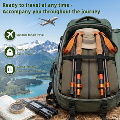 3K Carbon Fiber Collapsible Hiking Poles