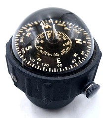 YCM Marine Navigation Compass Black 045 Japan w/ Mounting Bracket