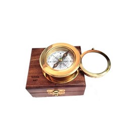 SUGRA ART Personalized Compass with Magnifier, Multifunctional Custom Compass