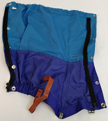 Chouinard Gators Vintage Blue Size M w/ Zippers, Snaps, and Buckles *Z5571