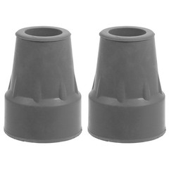 2Pcs Sturdy Rubber Cane Tips Non Skid Crutch Feet Replacement Grey