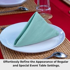 Easter Napkins Color Cloth Napkins (Set of 12) 20″ x 20″ (Set of 12) Aqua