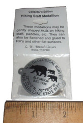 Bear Creek Lake Hiking Staff Stick Medallion NEW L.W. Bristol Classics