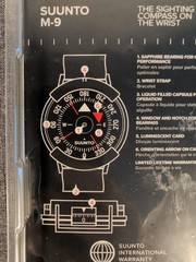 Suunto M-9 Wrist Compass High Performance Wrist Strap Made in Finland