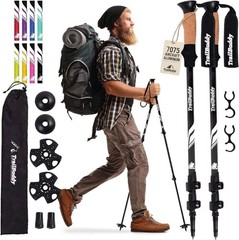 Trekking Poles – Lightweight 7075 Aluminum Hiking Poles for Women, Men & Seni…