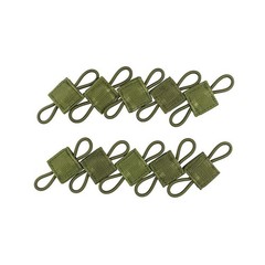 10pcs Tactical Molle System Backpack Parts Attachment PTT Antenna Binding Buckle