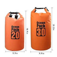 Dry Sack/Waterproof Bag for Boating, Kayaking, Hiking, Snowboarding, Camping,