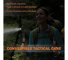Lightweight Survival Hiking Stick – Adjustable Trekking Pole