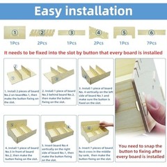 Grids Cell Phone Holder Classroom Pocket Chart Organizer,Wooden Storage Box 24