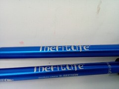 The Fit Life Duralumin Trekking Poles (Blue)