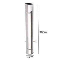 Camping Outdoor Cooking Chimney Kit Spark Arrestor Straight Pipe Connection
