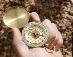 Qi Mei Camping Survival Compass Metal Pocket Compass Kids Compass for Hiking …